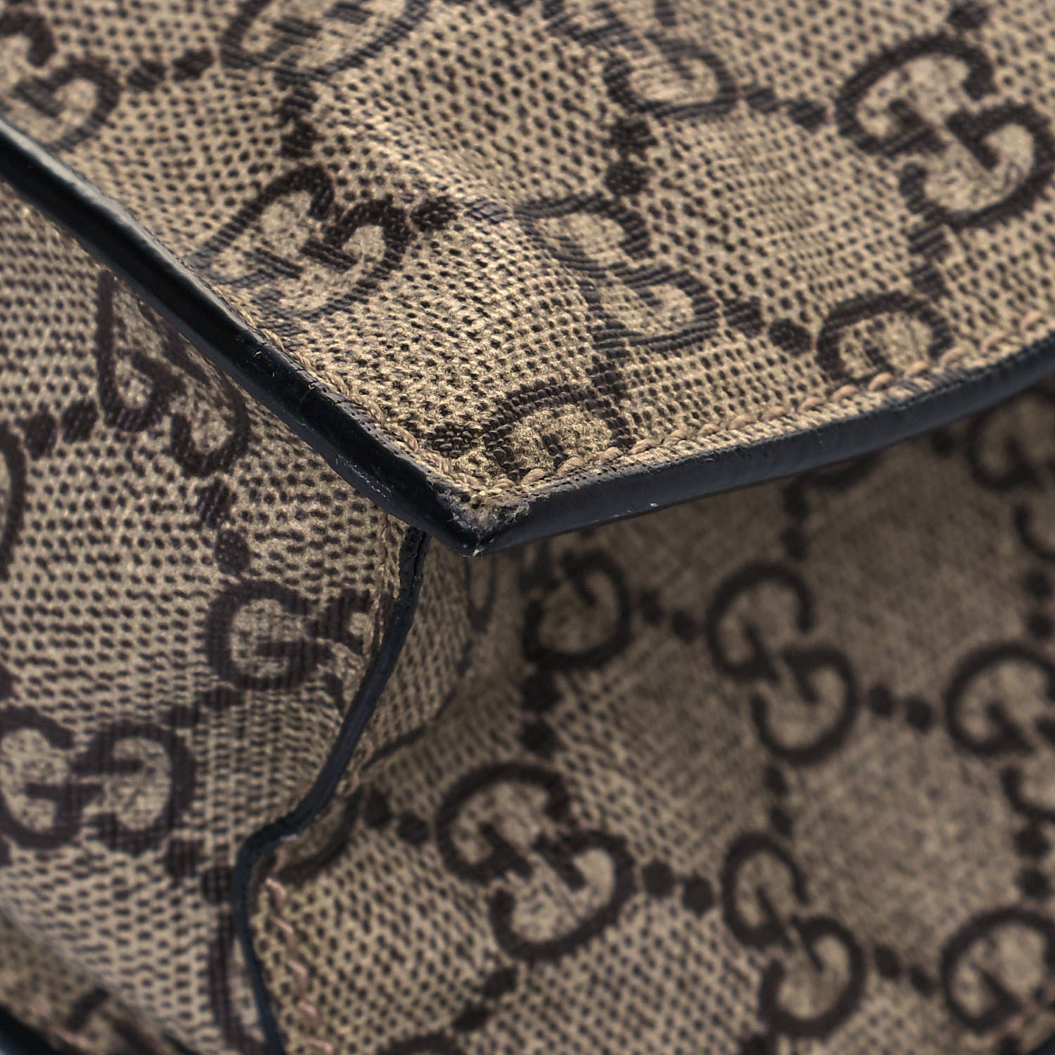 Gucci GG Supreme Monogram L'Aveugle Par Amour Print Vertical Tote Black 10 of 20