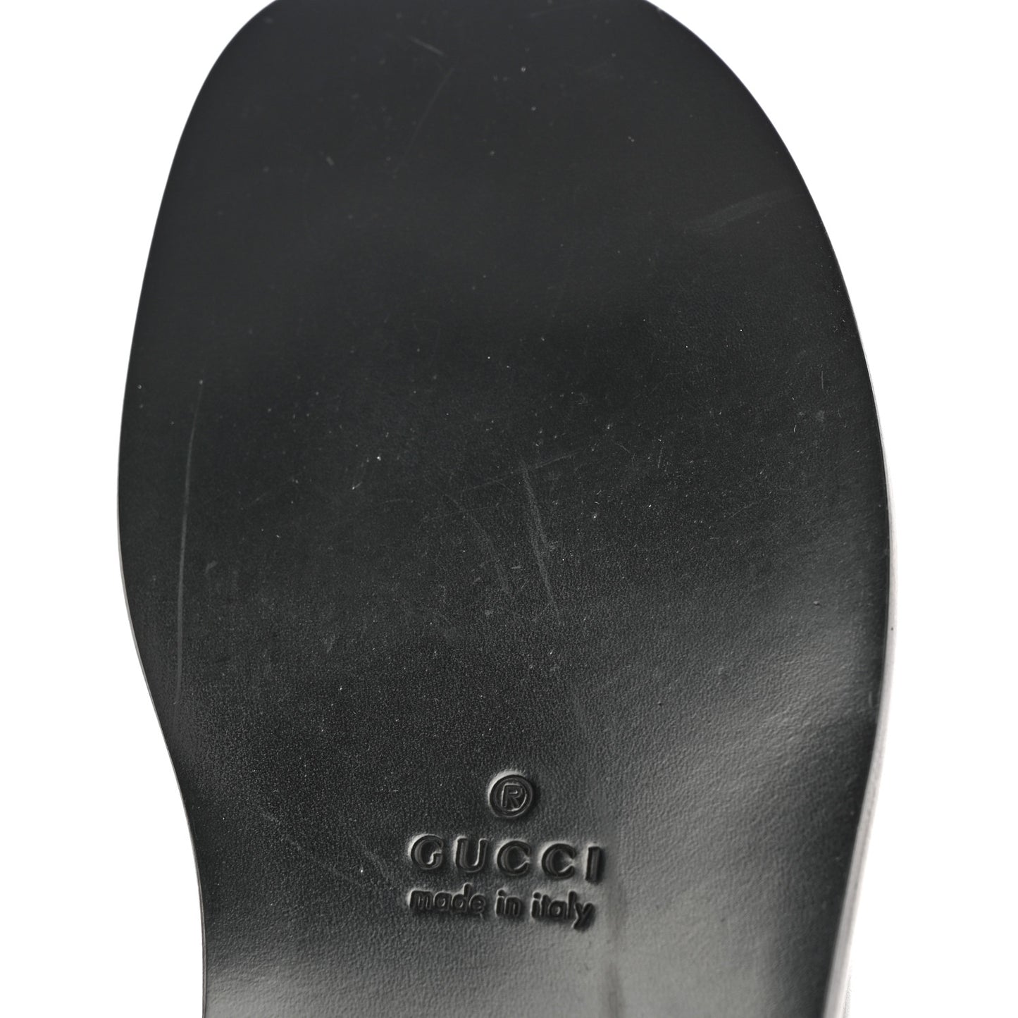 Rei Calfskin Cirano Lux Mens GG Marmont Thong Flat Sandals 6 Black