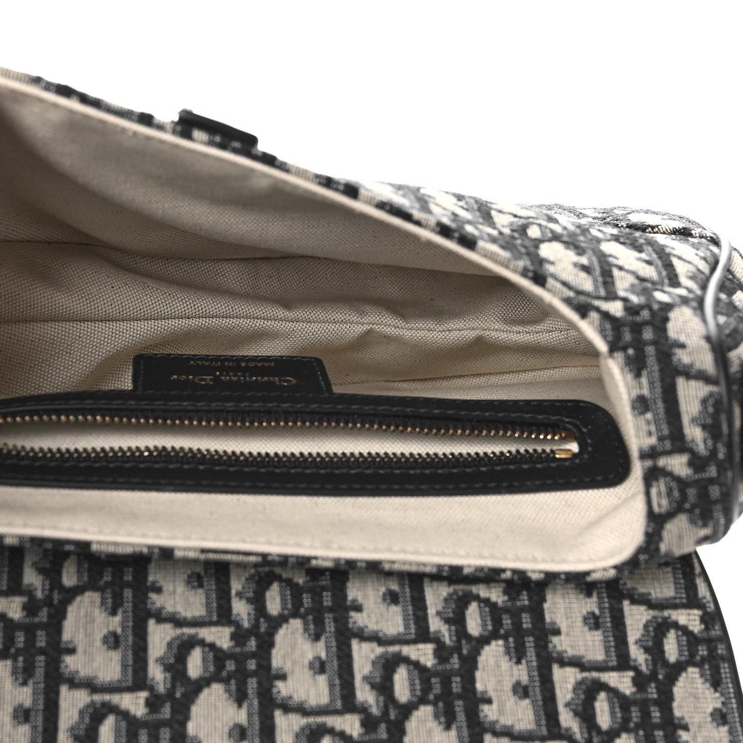 Christian Dior Oblique Saddle Bag Blue 5 of 10