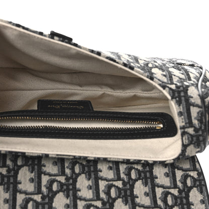 Christian Dior Oblique Saddle Bag Blue 5 of 10