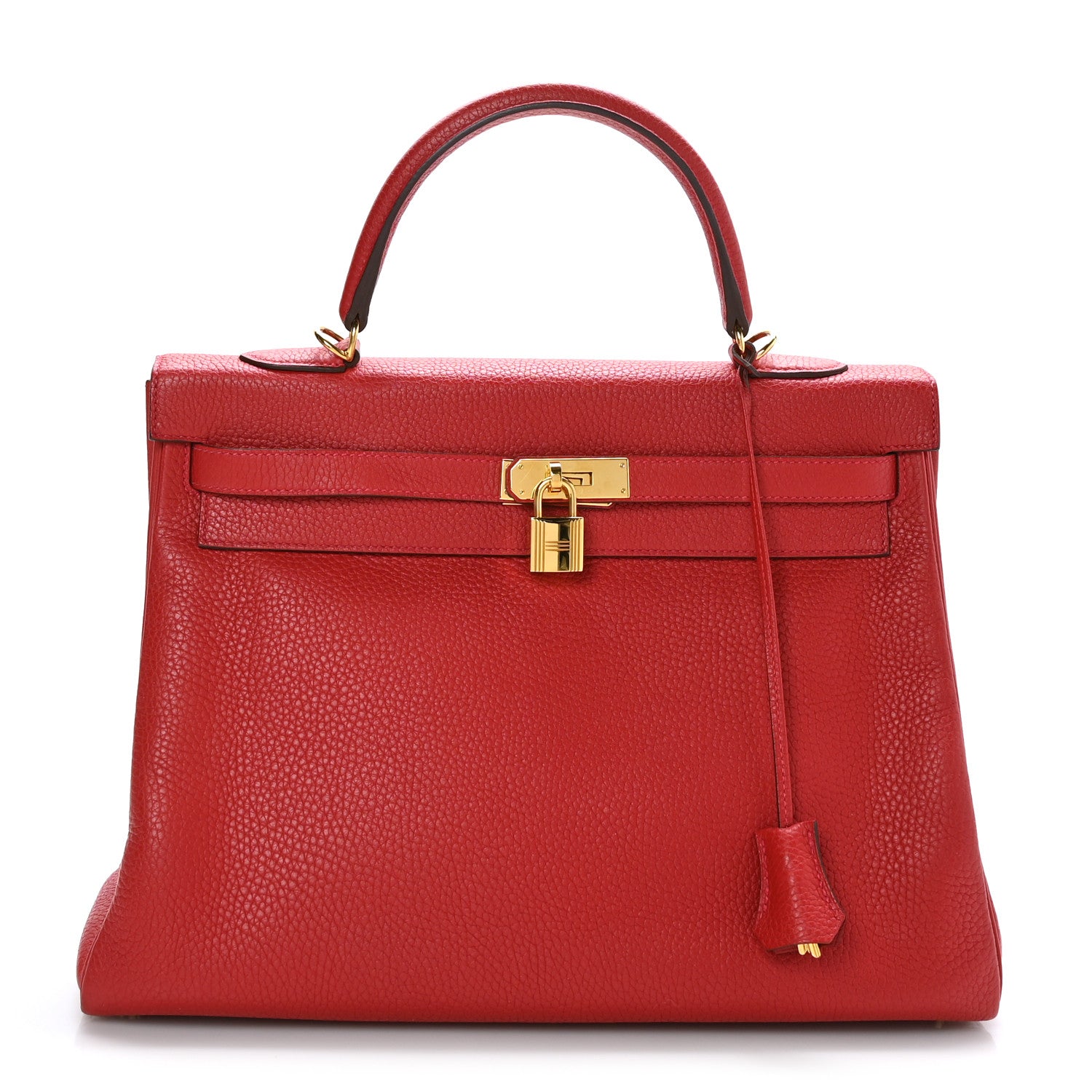 Hermes Taurillon Clemence Kelly Retourne 35 Rouge Casaque 1 of 10