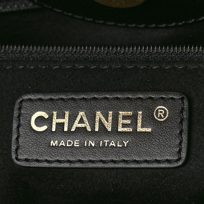 Chanel Caviar Small Studded Deauville Tote Black 6 of 9