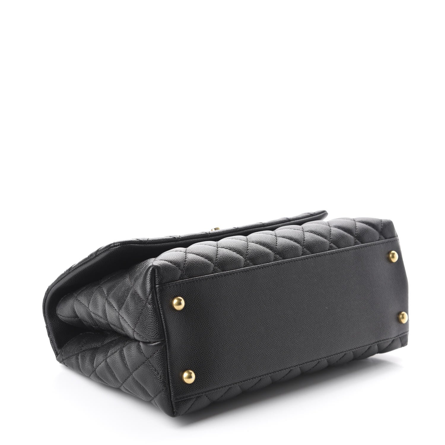 Chanel Caviar Quilted Small Coco Handle Flap Black 4 of 11