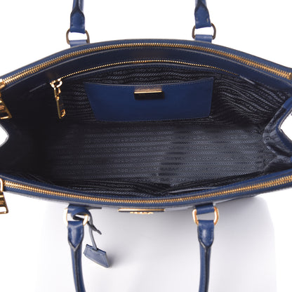 Prada Saffiano Large Galleria Double Zip Tote Bluette 5 of 9