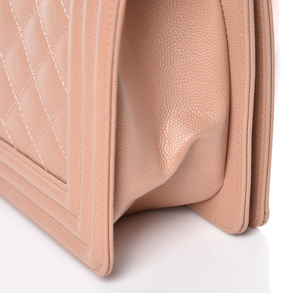 Chanel Caviar Quilted Medium Boy Flap Beige 14 of 16