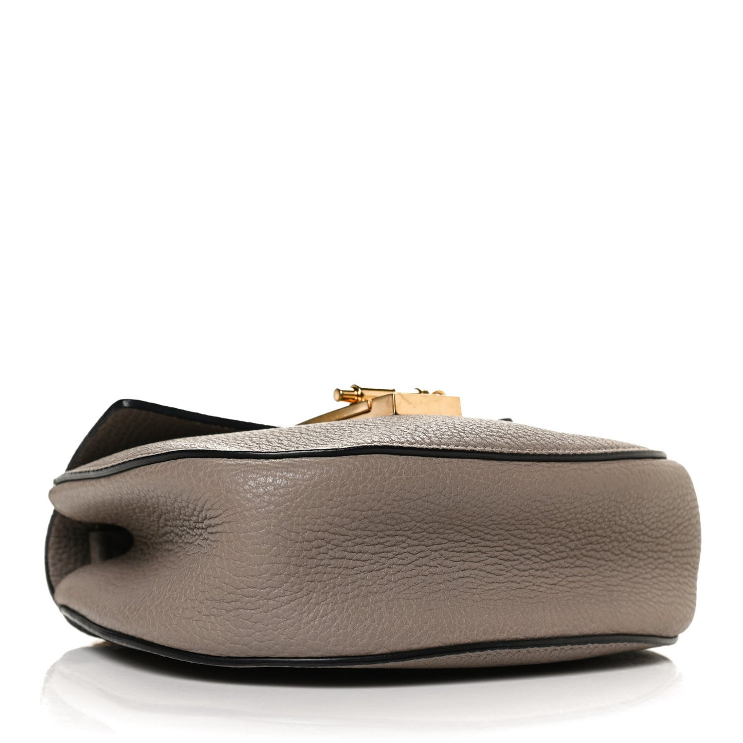Grained Lambskin Mini Drew Shoulder Bag Motty Grey