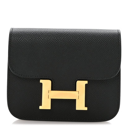 Hermes Epsom Constance Slim Wallet Black 1 of 9