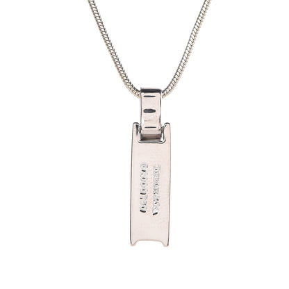 Tiffany 18K White Gold Diamond Atlas Bar Drop Pendant Necklace 5 of 8