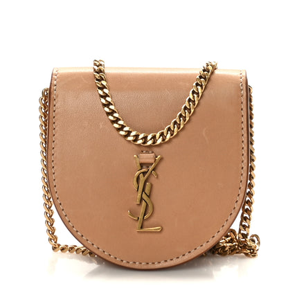 Saint Laurent Calfskin Monogram Baby Kaia Crossbody Bag Vintage Brown 1 of 10