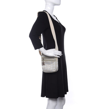 Chanel Nylon Travel Crossbody Bag Light Gold 2 of 9