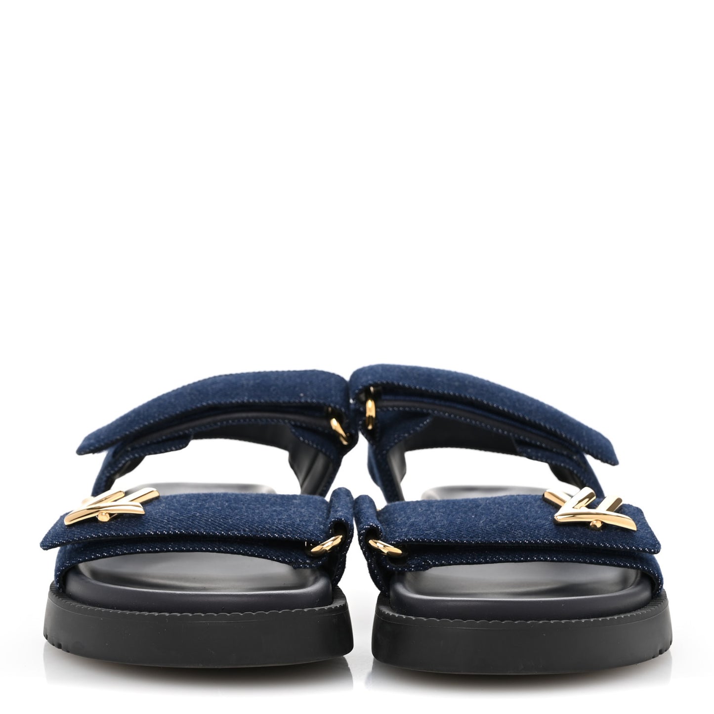 Denim Sunset Comfort Flat Sandals 39 Blue