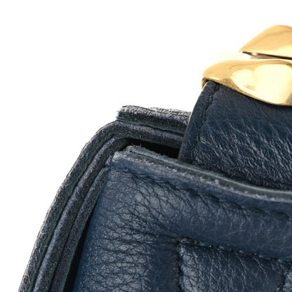 Bottega Veneta Grained Calfskin Maxi Intrecciato Cassette Crossbody Bag Deep Blue 11 of 11