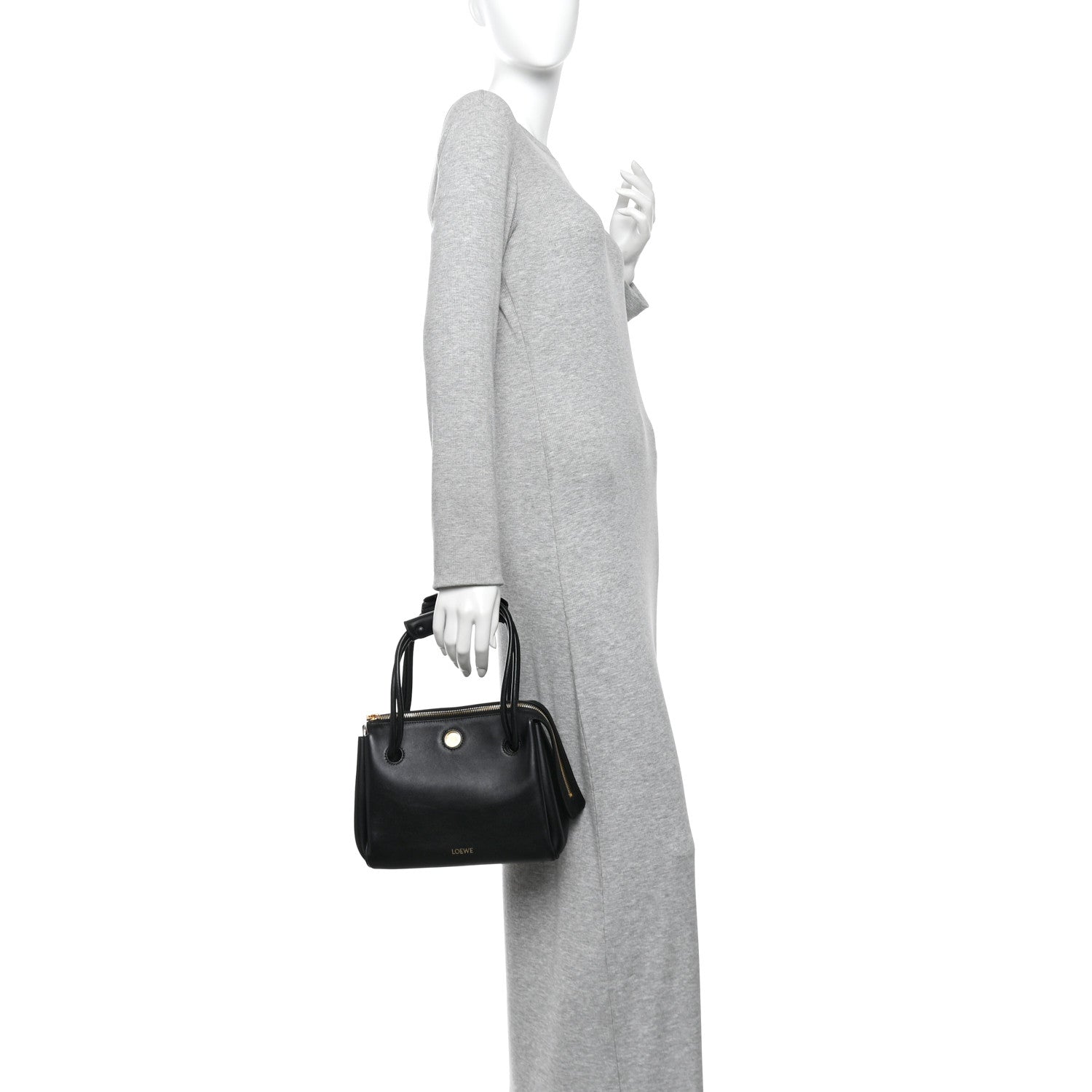 Loewe Supple Calfskin Small Madrid Bag  Black 2 of 9