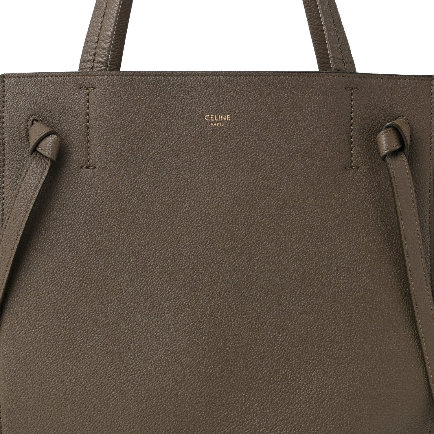 Celine Soft Grained Calfskin Small Belt Cabas Phantom Taupe 8 of 10
