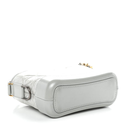 Chanel Metallic Aged Calfskin Quilted Small Gabrielle Hobo Silver 4 of 12