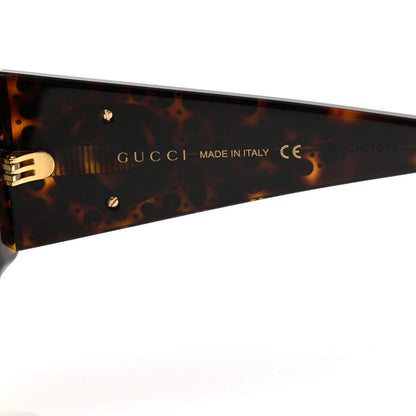 Gucci Crystal Rectangular Frame Sunglasses GG0357S Tortoiseshell 5 of 8