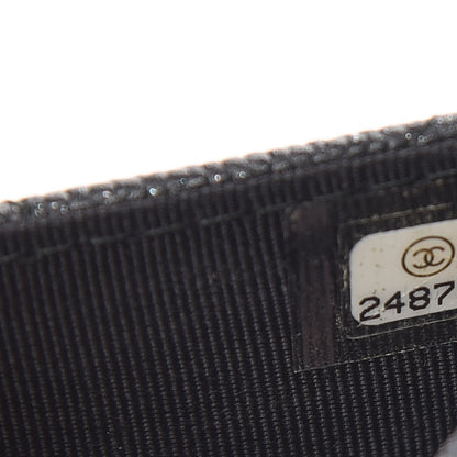 Chanel Iridescent Caviar Flap Quilted Card Holder Black 8 of 11