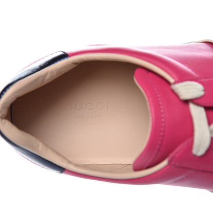 Gucci Calfskin Stripe Womens New Ace Sneakers 40.5 Box Pink Ecru Notte 8 of 12