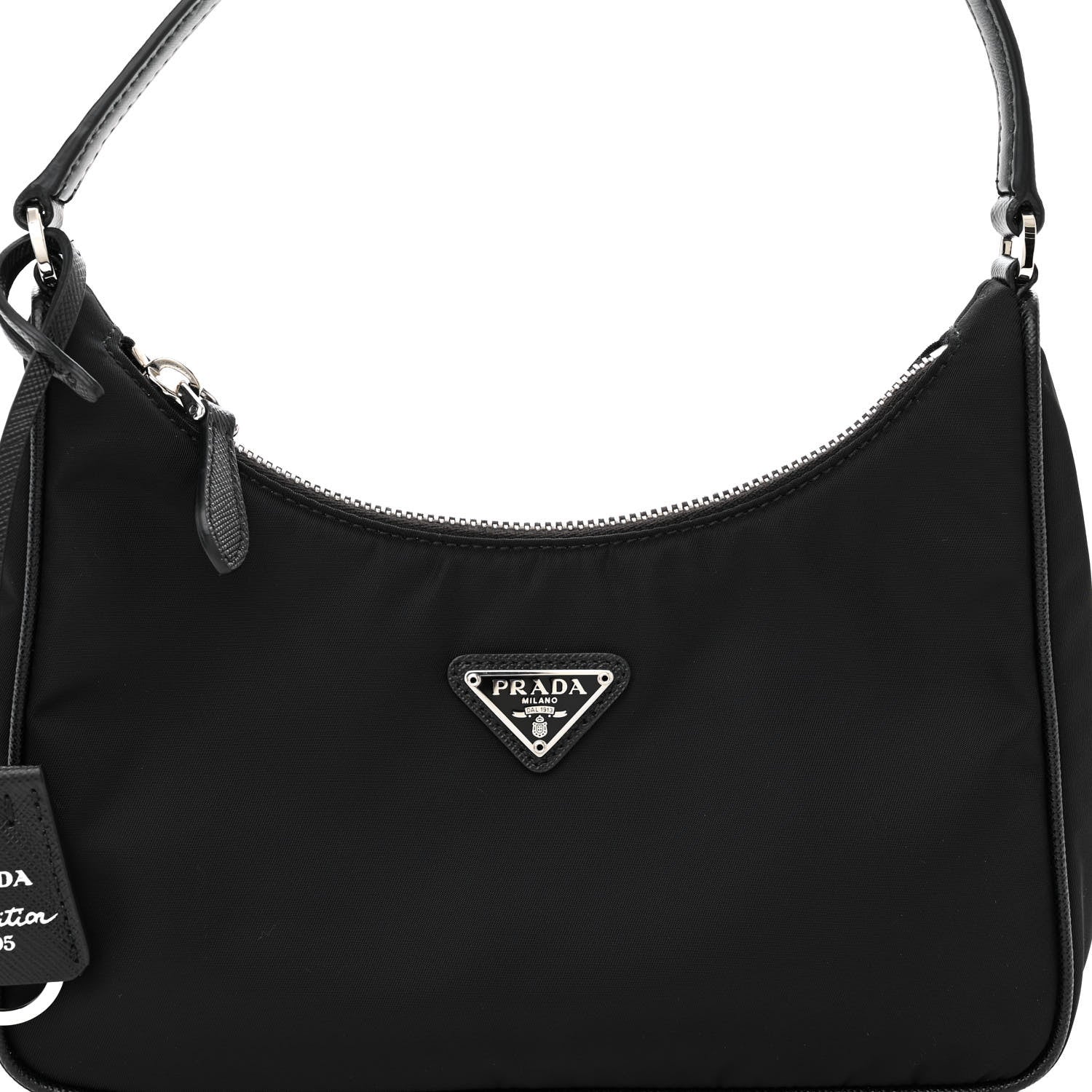 Prada Tessuto Nylon Mini Re-Edition 2000 Bag Black 7 of 9