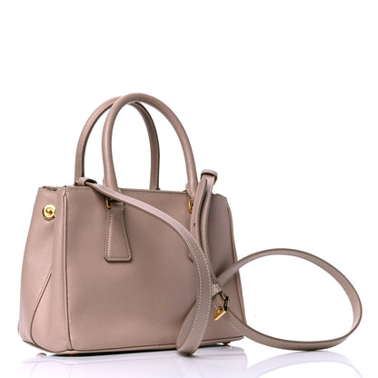 Prada Saffiano Mini Galleria Double Zip Tote Cammeo 2 of 7