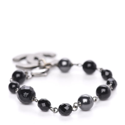 Chanel Ruthenium Bead CC Bracelet Black 3 of 4