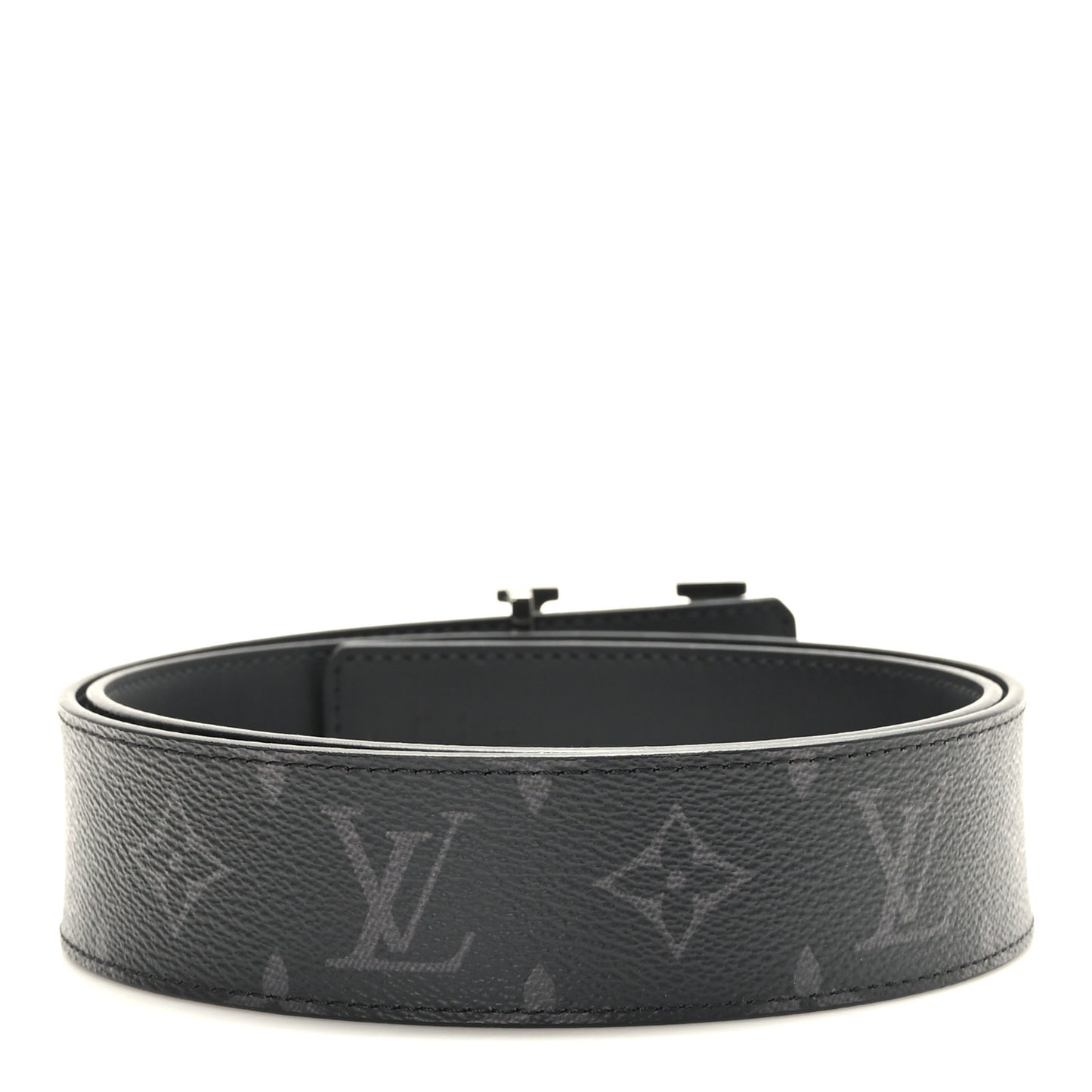 Monogram Eclipse Taigarama 40mm LV Initiales Reversible Belt 85 34 Black
