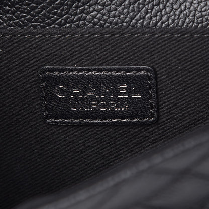 Chanel Grained Calfskin Quilted 2.55 Reissue Flap Belt Bag Clutch Black 6 of 8