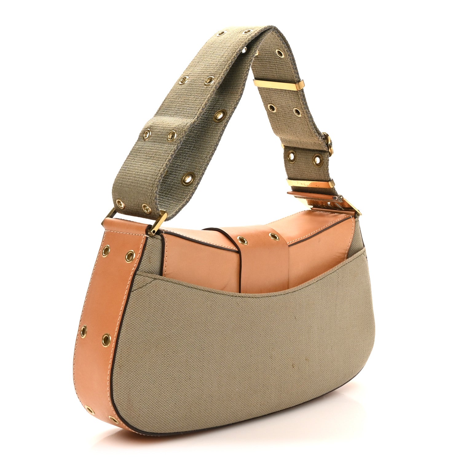 Christian Dior Denim Street Chic Shoulder Bag Green 3 of 11