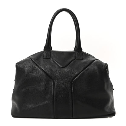 Saint Laurent Pebbled Lambskin Medium Easy Sac Black 1 of 11