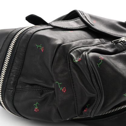 Alexander Wang Lambskin Rose Studded Mini Marti Convertible Backpack Black Rhodium Hardware 9 of 9