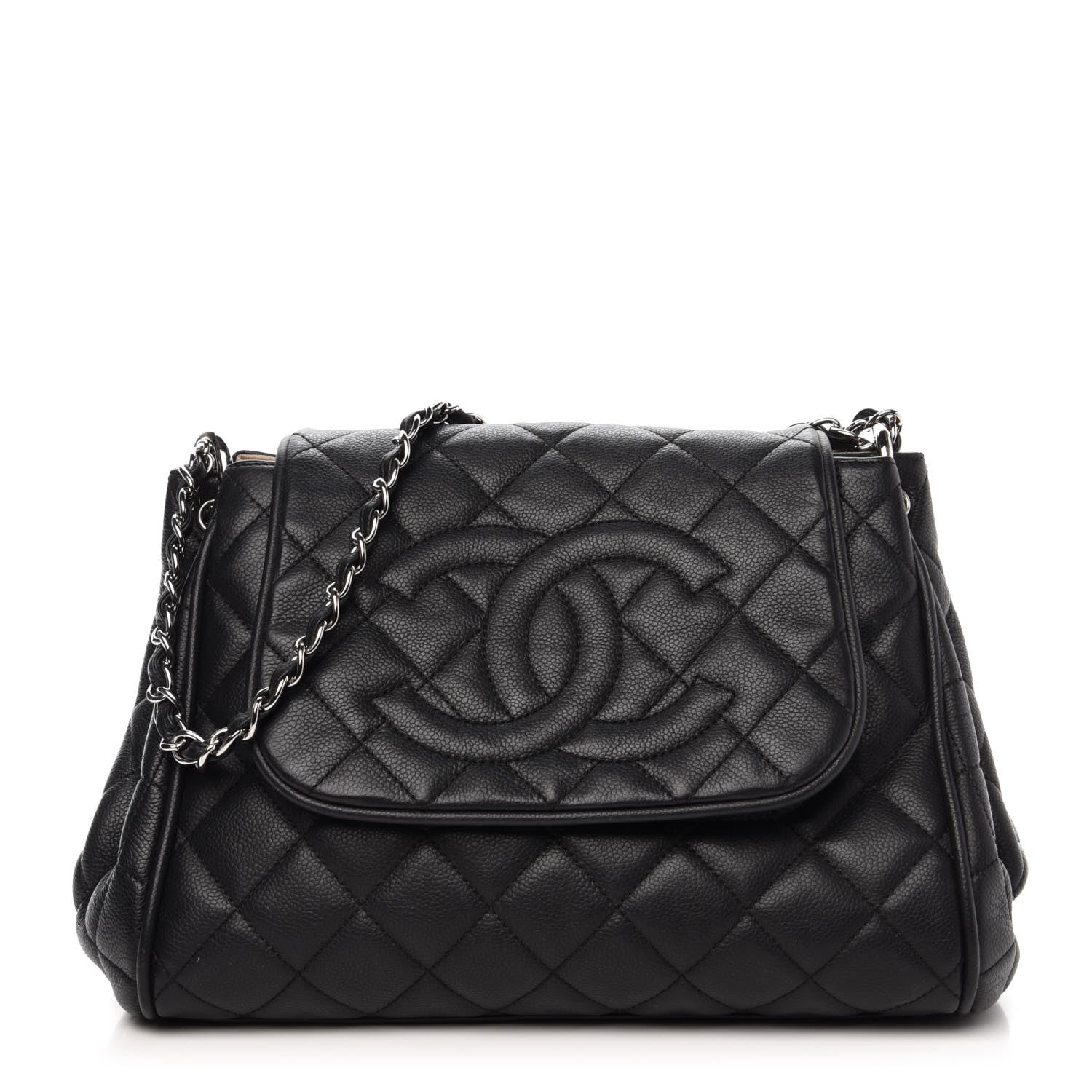 Chanel Caviar Quilted Timeless Accordion Flap Black 1 of 12