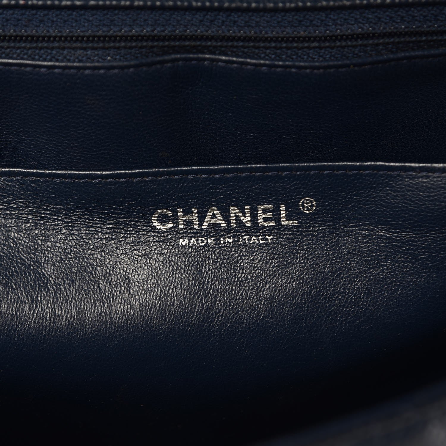 Chanel Caviar Quilted Maxi Single Flap Navy 6 of 16