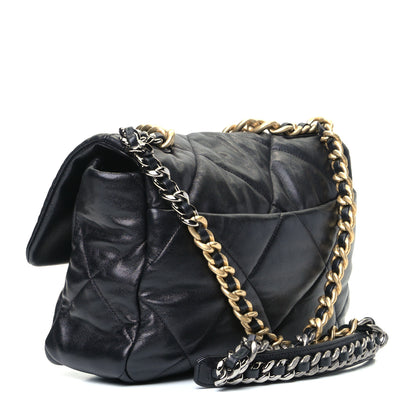 Chanel Lambskin Quilted Large Chanel 19 Flap Black 2 of 4