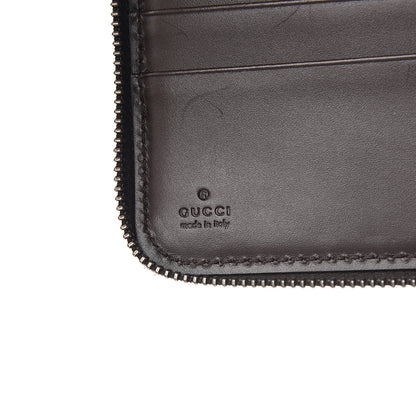 Gucci Guccissima Signature Zip Around Organizer Wallet Chocolate 5 of 7