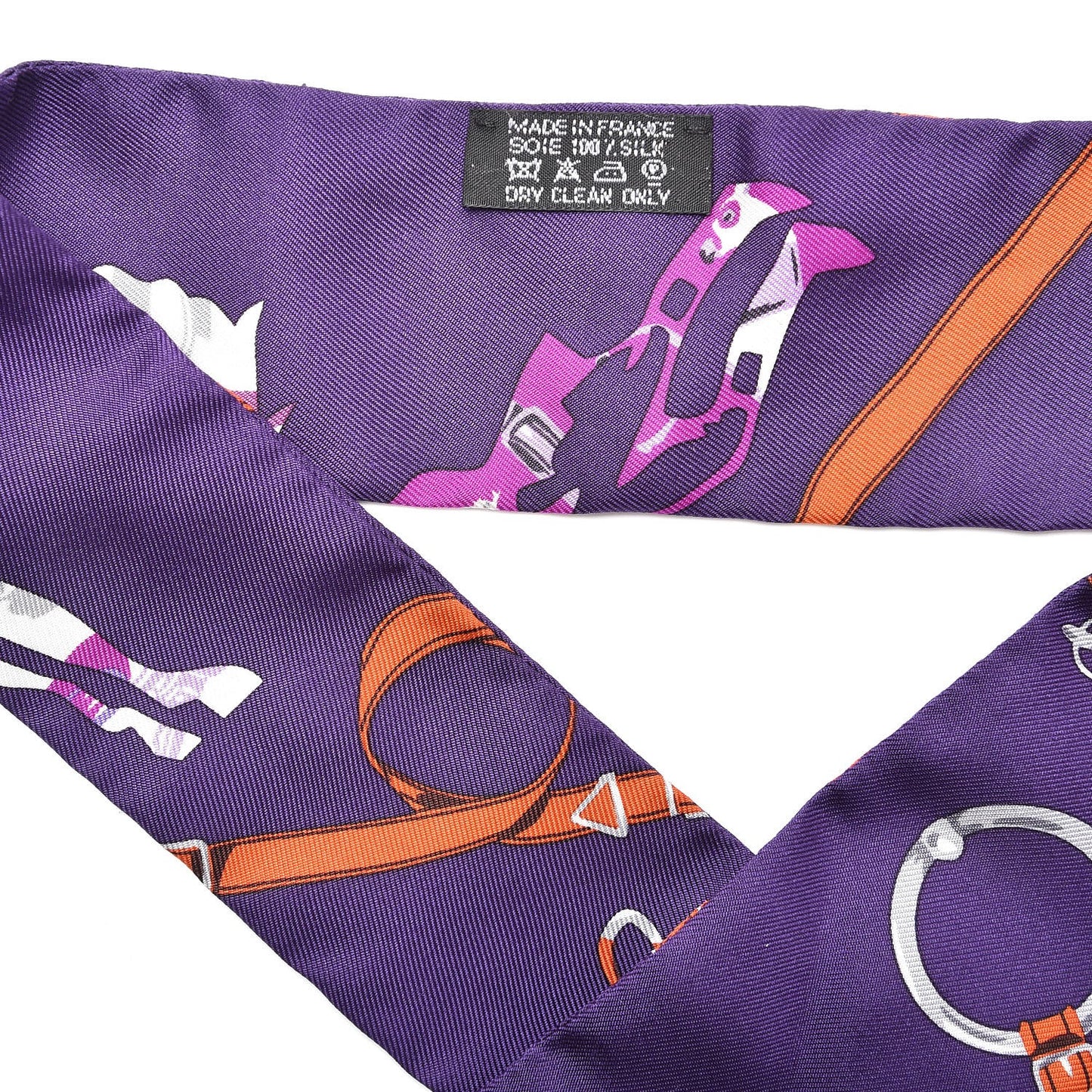Silk Tout en Carre Twilly Violet Parme Potiron