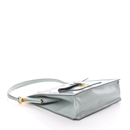 Miu Miu Patent Top Handle Bag Blue 4 of 9
