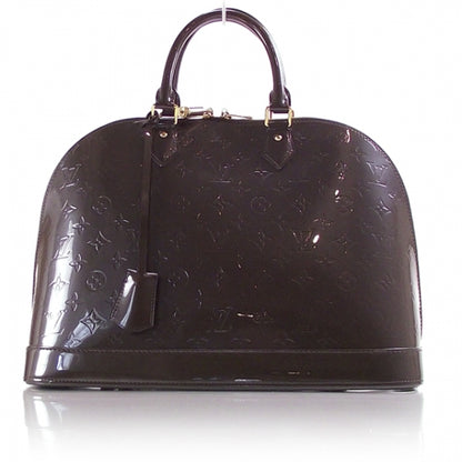 Louis Vuitton Vernis Alma MM Vert Bronze 1 of 8