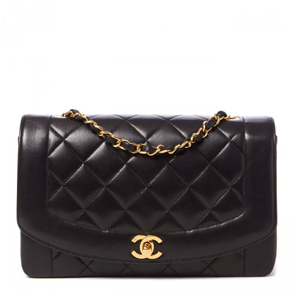 Chanel Lambskin Quilted Medium Single Flap Black 1 of 10