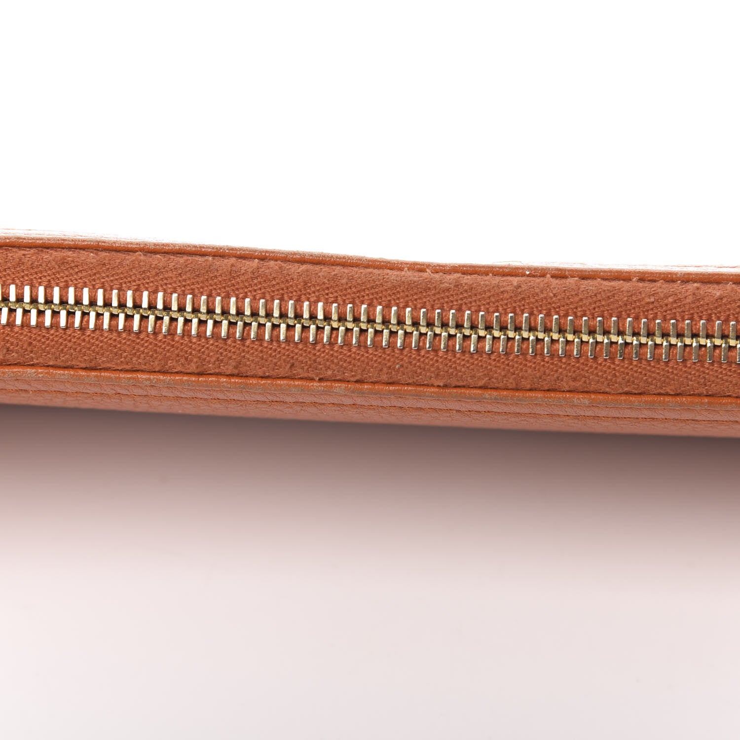 Prada Vitello Daino 2/3 Zip Continental Wallet Papaya 17 of 17