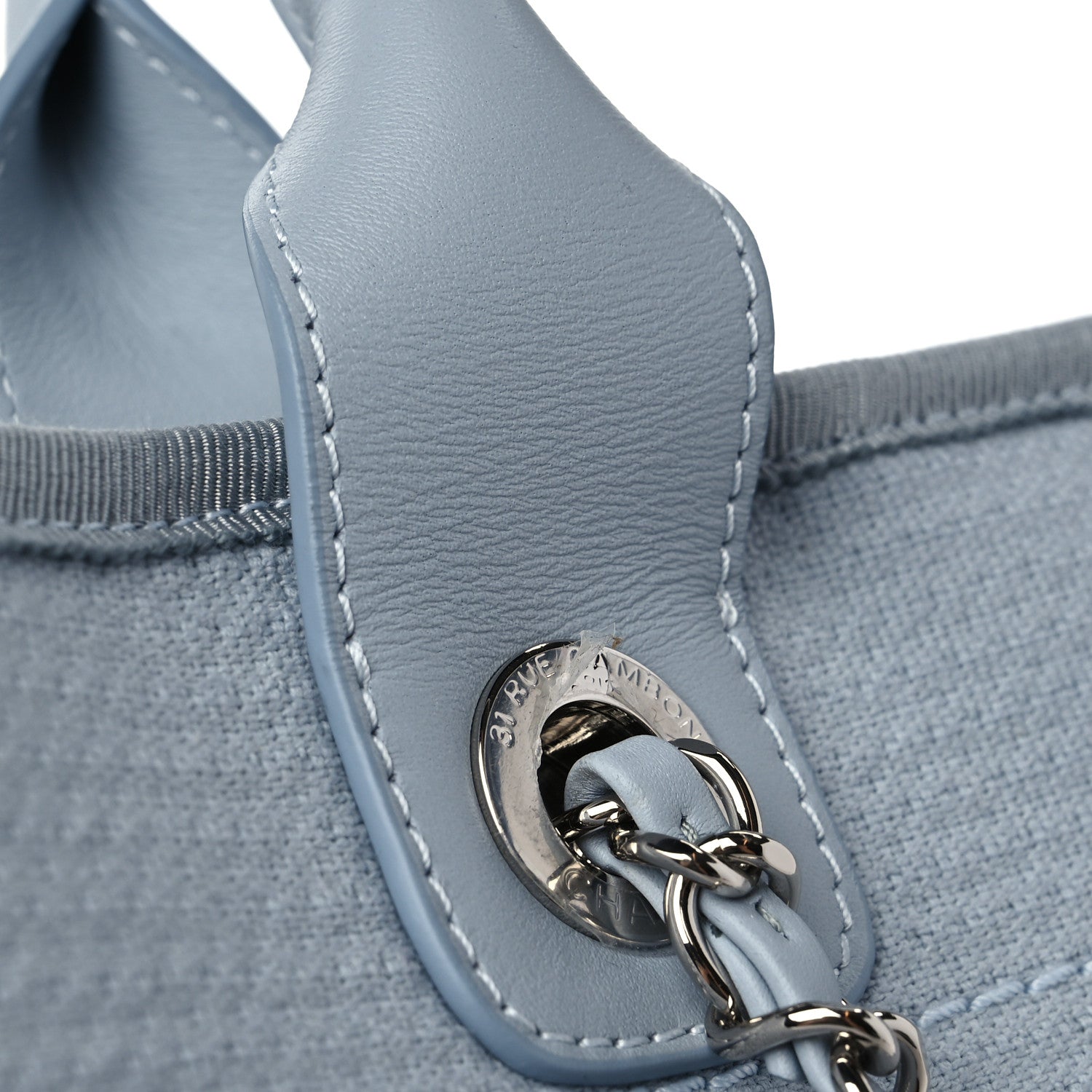 Chanel Mixed Fibers Small Deauville Tote Grey 11 of 11