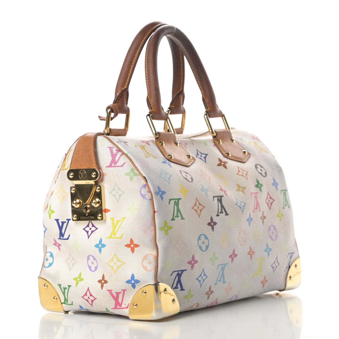 Monogram Multicolor Speedy 30 White