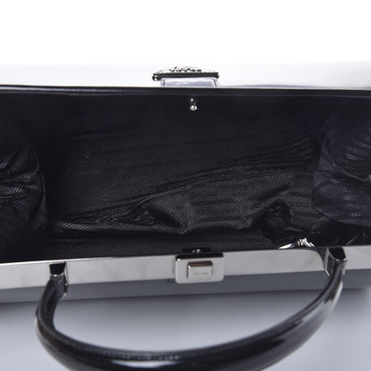 Prada Spazzolato Frame Bag Black 5 of 10