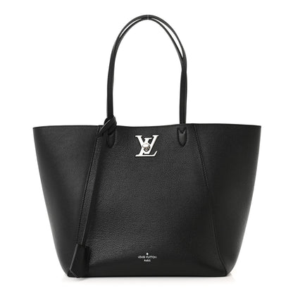 Louis Vuitton Calfskin Lockme Cabas Black 1 of 9