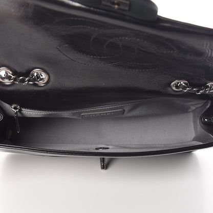 Chanel Iridescent Calfskin Flap Black 7 of 13