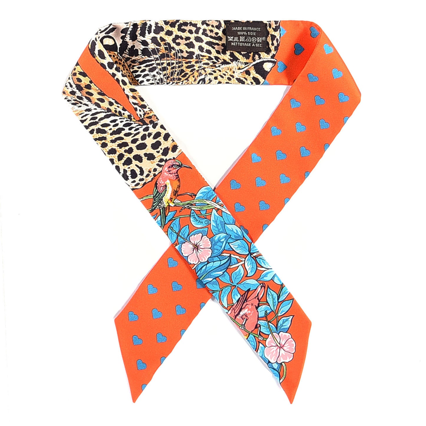 Silk Jungle Love Love Twilly Orange Bleu Brun