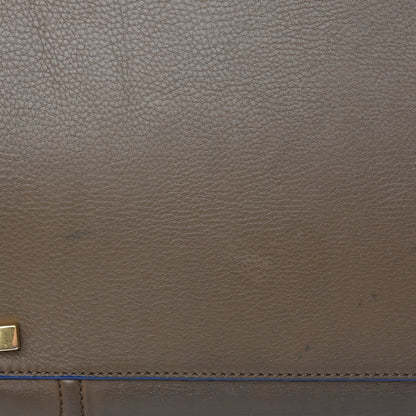 Celine Supple Calfskin Medium Phantom Luggage Khaki Cobalt Trim 14 of 14