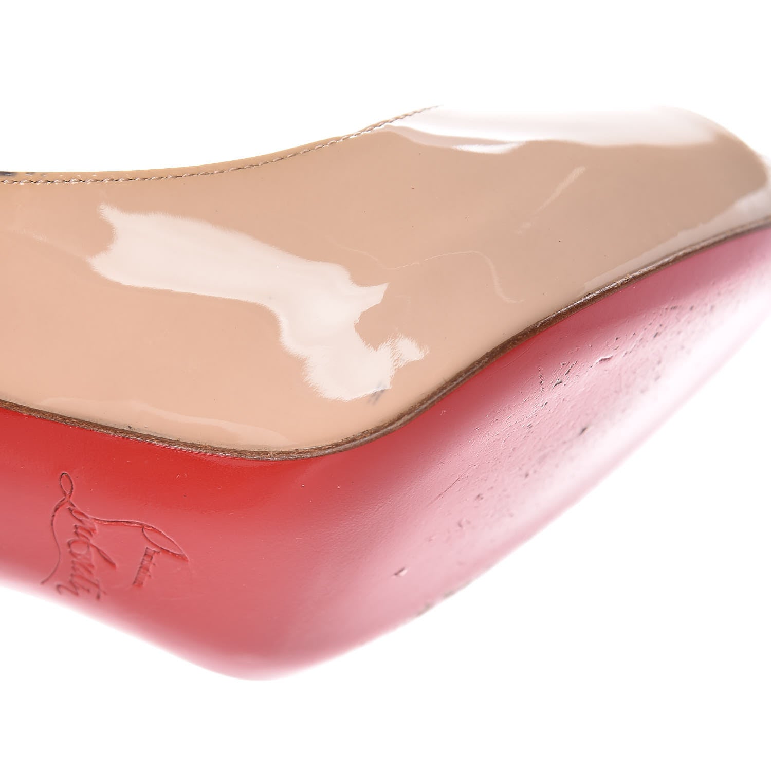 Christian Louboutin Patent Mater Claude 85 Pumps 36 Nude 17 of 18