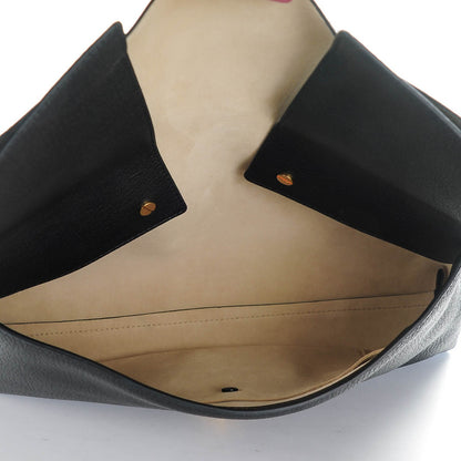 Chloe Grained Calfskin Drew Folded Clutch Black 5 of 7