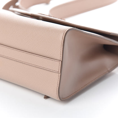 Prada Saffiano Cuir Calfskin Monochrome Shoulder Bag Cipria Fuoco 9 of 9