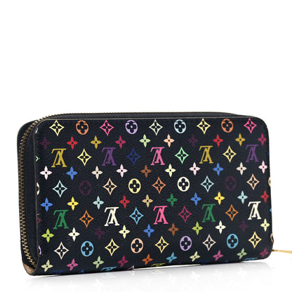 Louis Vuitton Monogram Multicolor Zippy Wallet Black Grenade 3 of 7